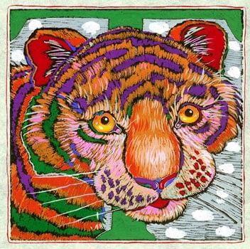 "T" is for Tiger (7 x 7)