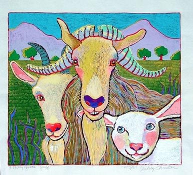 Three Billy Goats Gruff (13-1/2 x 15-1/2)