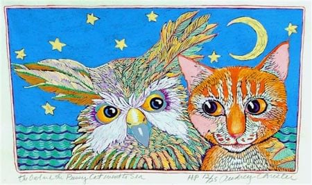 Owl and the Pussycat (Closed edition, 7-1/4 x 12-1/4)