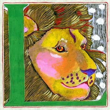 "L" is for Lion (7 x 7)