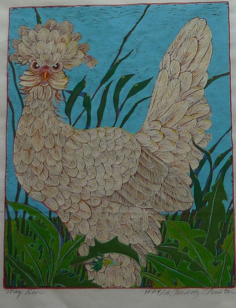 May Hen (12 x 10)