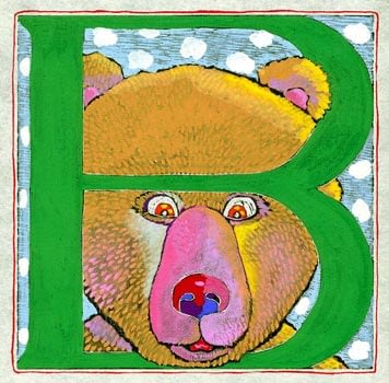 "B" is for Bear (7 x 7)