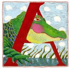 "A" is for Alligator (7 x 7)