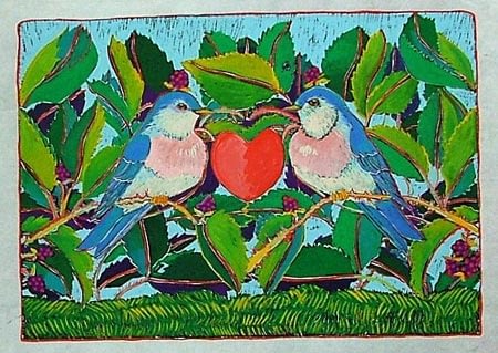 Love Birds (10 x 7-1/2)